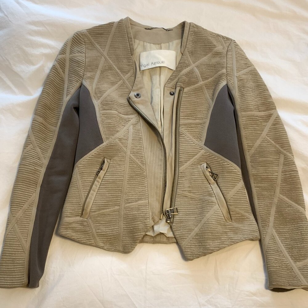 Yigal Azrouel Lamb Leather Blazer